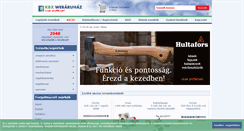 Desktop Screenshot of kbx-webaruhaz.hu